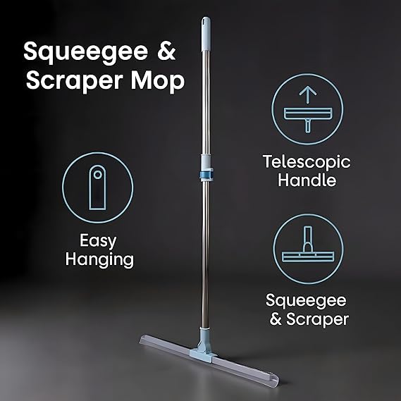 Stainless Steel Extendable Telescopic Floor Wiper Squeegees